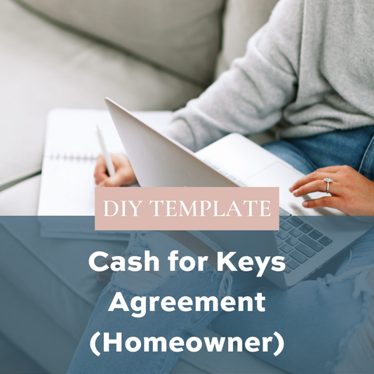 Cash For Keys Agreement (Homeowner)